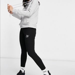 NWT Puma black high waist ribbed leggings- size Large